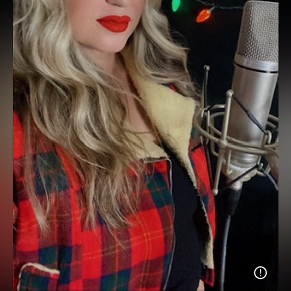 Vintage Plaid Sherpa Punk Jacket 6/M Reti of Melbourne True Wool red blue green - Picture 2 of 11